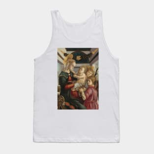 Madonna and Child with Angels by Sandro Botticelli Tank Top